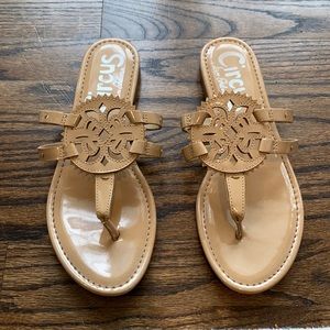 Size 9 tan Sam Edelman circus sandals